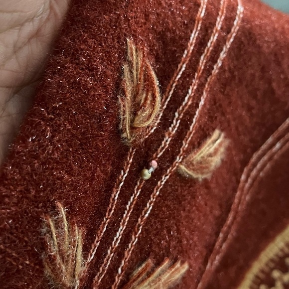 Vintage K-Lite embroidered shimmer sweater- Size M - Picture 7 of 7